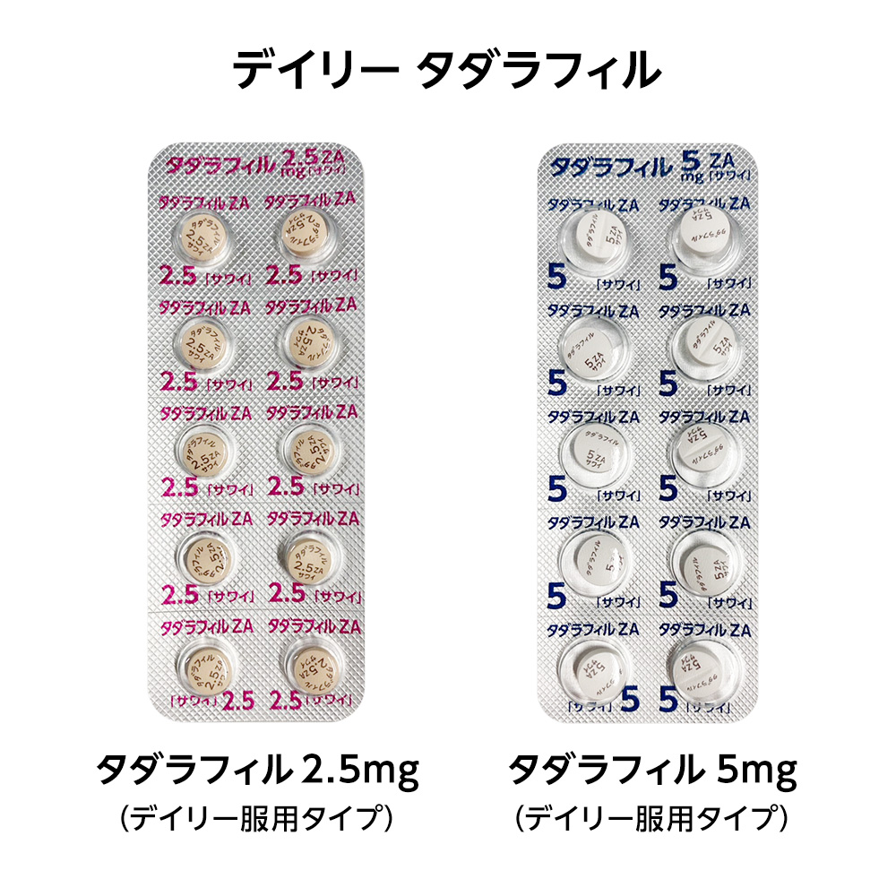 ロナロナクリニックで扱うデイリータダラフィルの薬剤画像