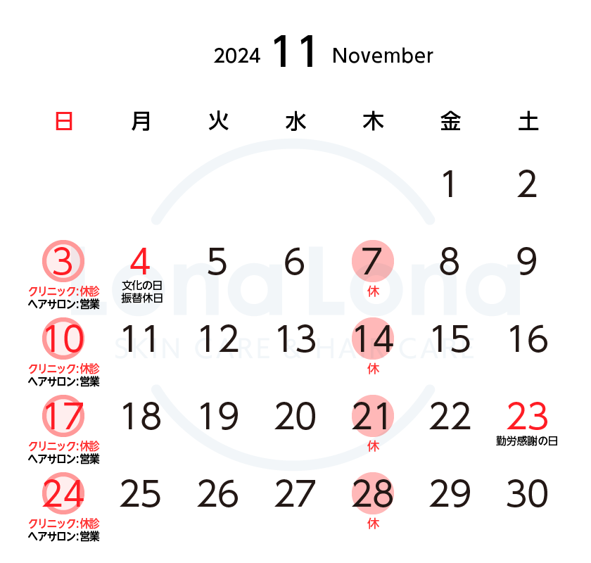 https://lonalona.jp/wp/wp-content/uploads/calendar_clinic_hairsalon_2411.png